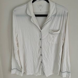 White Cozy Earth Bamboo Long Sleeve PJ Set